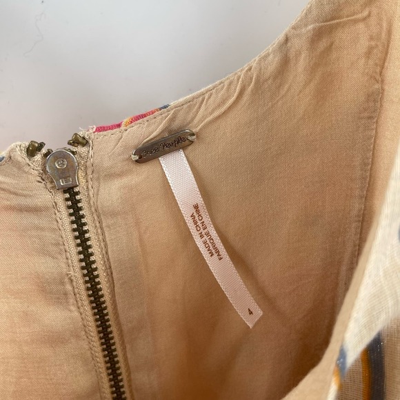 FREE PEOPLE Dress Size 4 Mini Boho Bohemian Sleeveless Mini Festival Concert - Picture 4 of 14